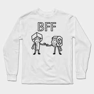 Nut and Bolt Fist Bump | Best Friends Forever Long Sleeve T-Shirt